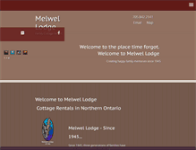Tablet Screenshot of melwellodge.ca